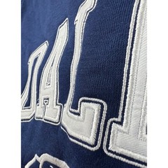 Dallas Football Hoodie Mens 3XL Raglan Sleeve Navy Gray Embroidered NWOT