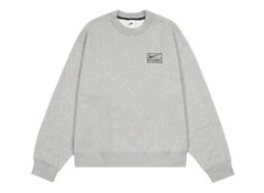 Stussy x Nike Fleece Crew Sweatshirt Grey XXS-XXL Japan Size