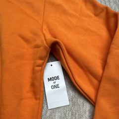Mode of One Relaxed-Fit Orange Hoodie w/Pocket Men’s Sweatshirt Size M, 0136