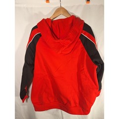 SHEIN Mens California Graphic Zip Up Hoodie Red Black White Sporty 1XL NEW