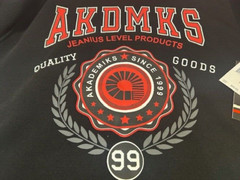AKADEMIKS Men’s Red/Black Fleece Lined Hoodie Zipped Pockets NWT – Size L
