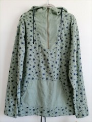 Chor Mens Olive Shirt Jacket Hooded XL Cotton New