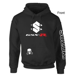 GSX-R Suzuki Racing, Sport Bike, FPSB, Unisex P. Black Hoodie