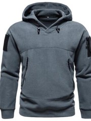 Men’s Military Tactical Hoodies Autumn Winter Fleece Sweatshirt Hooded Pullover