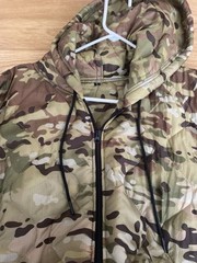 Woobie Hoodie jacket zip up OCP LARGE Light Weight Tactical MULTICAM Military