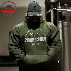 Mens Oversized Hoodie the Wrester Gym Workout Retro Menswear Quality Wear UK