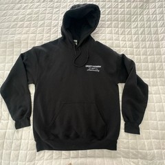 Lorenzo’s Restaurant Hoodie Adult Medium Black Graphic Sandy Hook Newtown CT