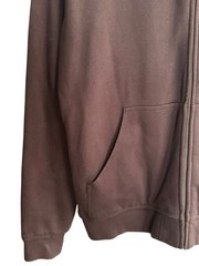 LL Bean Katahdin Iron Works Hoodie Mens XL Sherpa Lined Jacket Brown Vintage 90s