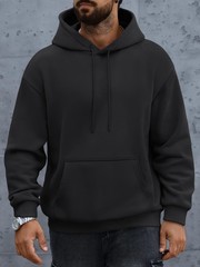 Mens Oversized Hoodies Fall Sweatshirt Winter Fleece Hooded Collar Drawstring…