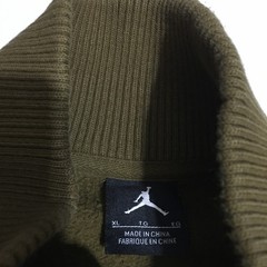 Jordan Full Zip Sweatshirt Mens XL Olive Orange Jumpman Logo Fleece Jacket