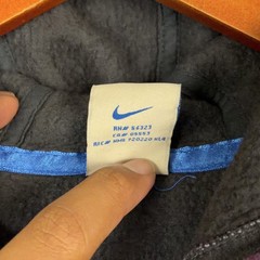 Nike BRS Air Force 1 Hoodie Mens Size Large Loose Fit Striped Faded RARE