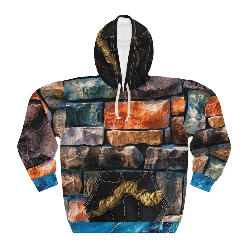 Stone Design Texture Hoodie (AOP)