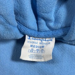Champion Reverse Weave Hoodie Light Blue Pullover Hooded Sweatshirt Men’s Medium