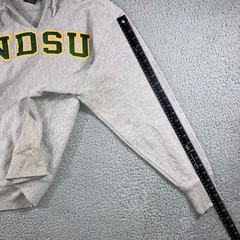 Vtg Champion Hoodie Men M NDSU Bison Reverse Weave Collegiate Grunge Thrashed