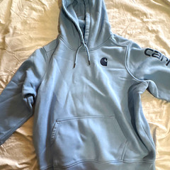 Carhartt men’s Relaxed Fit Pullover Hoodie 3XL Big & Tall Gray Logo Pockets