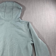 Reebok Hoodie Mens Medium Green Yellow Colorblock Classic Logo Pullover