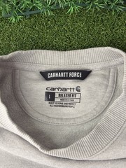 Carhartt Force Utility Gray Relaxed Fit Crewneck Pullover Sweatshirt Large