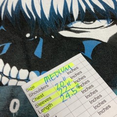 Purple, Green & Black Tie Dye Tokyo Ghoul Hoodie Ken Kaneki W/Mask Medium