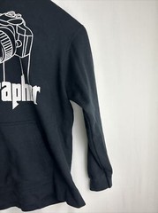 Mens XXL Pullover Hoodie Black White The Photographer Godfather Theme