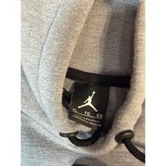 Jordan Mens XL Heather Gray Jumpman Pullover Hoodie Zipper Pockets Athletic