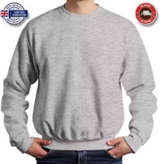 Mens Sweatshirt Heavy Blend 100% Cotton Plain Jumper Casual Very High Quality