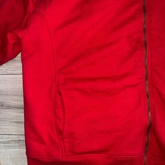 Old Navy Mens XXL Red Sherpa Lined Zip Up Hoodie Sweatshirt Jacket