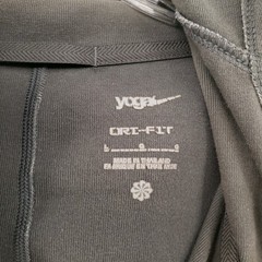 Nike Yoga Hoodie Men Large Gray Dri Fit Full Zip Long Sleeve Sweatshirt Athletic
