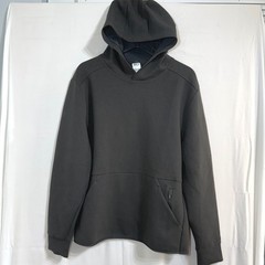 DSG Mens Medium Everyday Fleece Hoodie Black Athletic Sweatshirt Zip Pocket NEW