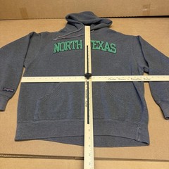North Texas Hoodie Mens Medium Gray JanSport Fleece Pullover College Embroidered