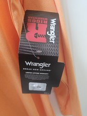 NWT WRANGLER RIGGS XXL WORKWEAR MICROFIBER ORANGE LONG SLEEVE HOODIE SPF 50