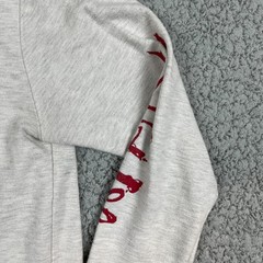 Salt life Hoodie Mens Small Gray Skull & Hooks Fishing Logo Drawstring *Flaw