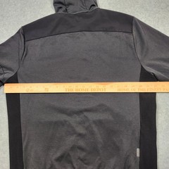 Rapha Transfer Hoodie Mens Large Black Jacket Soft Shell Full Zip Cycling Active