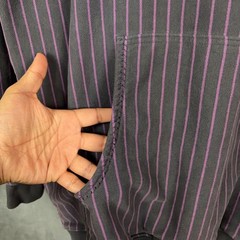 Nike BRS Air Force 1 Hoodie Mens Size Large Loose Fit Striped Faded RARE