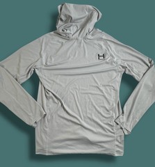 Himali Grid Hoodie Men’s Eclipse Sun Hoodie Gray Storm Spf Hiking *read*