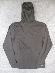 Spyder Active Hoodie Mens Medium Gray Pullover Lightweight 4-Way Stretch Gym