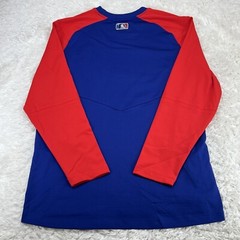 Nike Texas Rangers Baseball Team Issued Therma Pullover NKM8 Mens Size Large