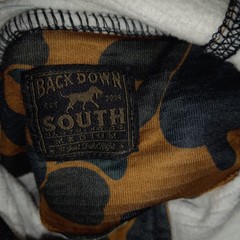 Back Down South Waffle Grid Hoodie CAMO Pullover Hooded Fleece Mens Medium