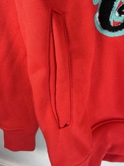 BLEEKER & MERCER Red “Hood Grown” Graphic Hooded Sweatshirt Adult Large Red
