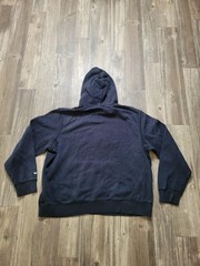 Nike Hoodie Mens XL Navy Blue Athletic Dept Pullover Sweatshirt Spell Out Logo