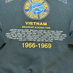 VINTAGE Riverine Force Sweatshirt Men XL Charcoal Vietnam Mekong Delta Hanes USA