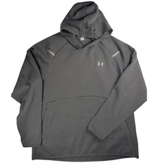 Under Armour Mens XL Black Unstoppable Performance Hoodie Pullover Reflective