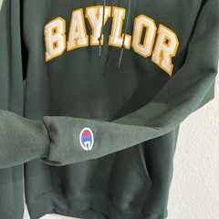 Baylor University Forest Green Pullover Champion Hoodie Classic Adult Size M