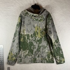 Alpine Design Hoodie Men’s Small Green Cotton Camo Long Sleeve Pullover 7240