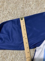 Chicago Bruins Hoodie “Fear None Respect All” Blue & White/Red Stars Sz Med