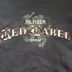 Tommy Hilfiger Denim Red Label Men’s 3XLT/3XGT Navy Graphic Crew Sweatshirt