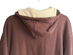 LL Bean Katahdin Iron Works Hoodie Mens XL Sherpa Lined Jacket Brown Vintage 90s