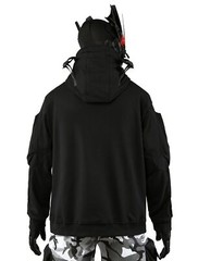 Niepce Unisex X-2 Pullover Black Techwear Hoodie Urban Streetwear Sweatshirt