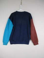 World Class Mens Whale Tail Crew Neck Sweatshirt Long Sleeve Size M Blue