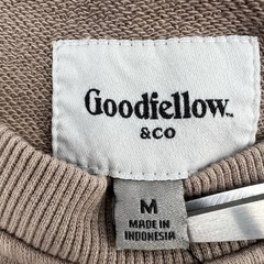 NEW Goodfellow & Co Crewneck Sweatshirt Mens M Medium Casual Cotton Blend Taupe
