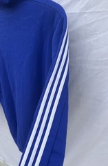 adidas Essentials Fleece 3-Stripes Full-Zip Hoodie Fleece LT Legend Ink NEW
